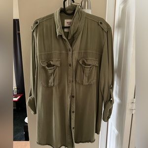 Casual Button Down  Blouse - Shirt